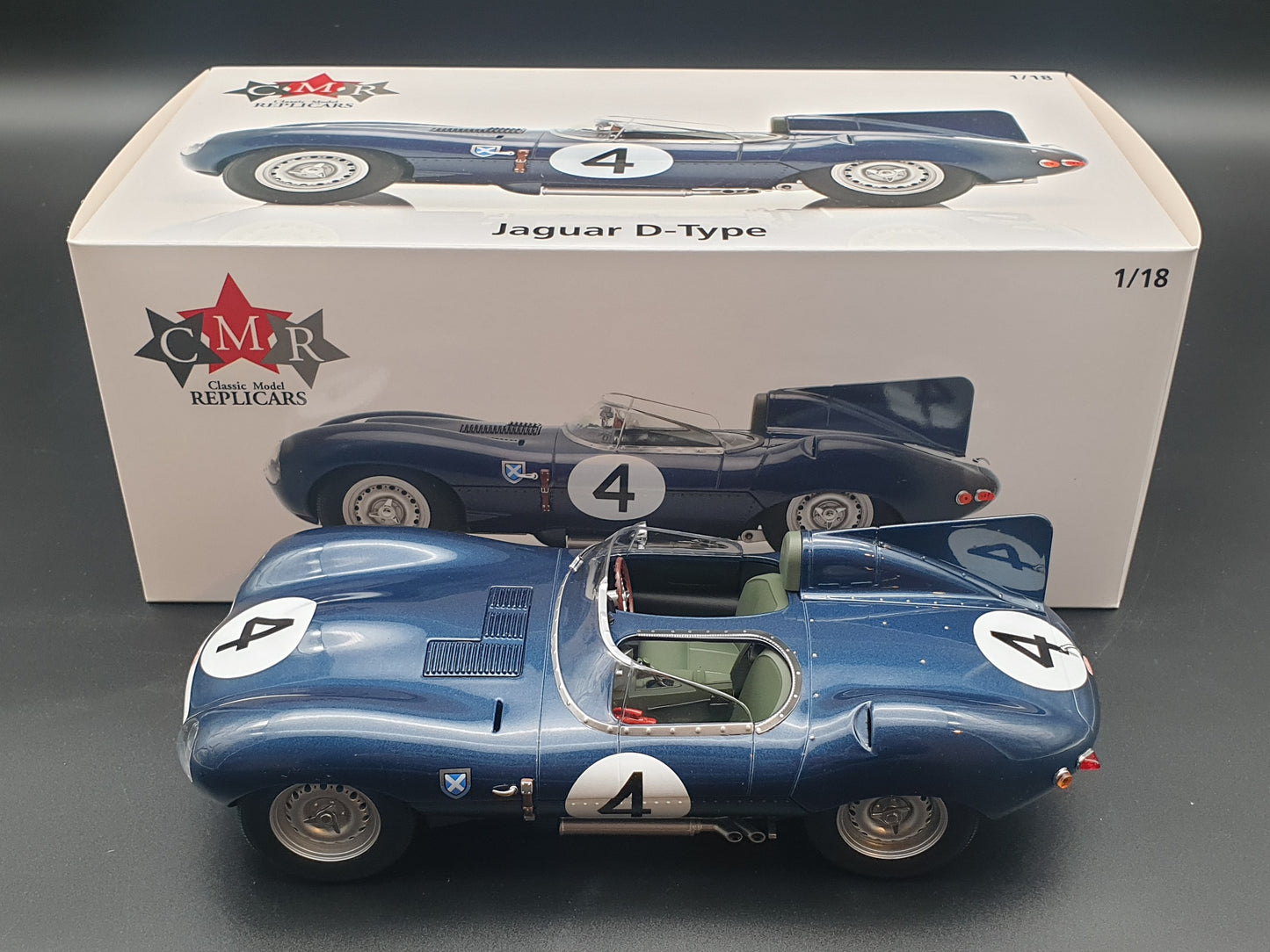 Jaguar D-Type #4 Winner 24h Le Mans 1956 Sanderson/Flockhart 1:18 CMR