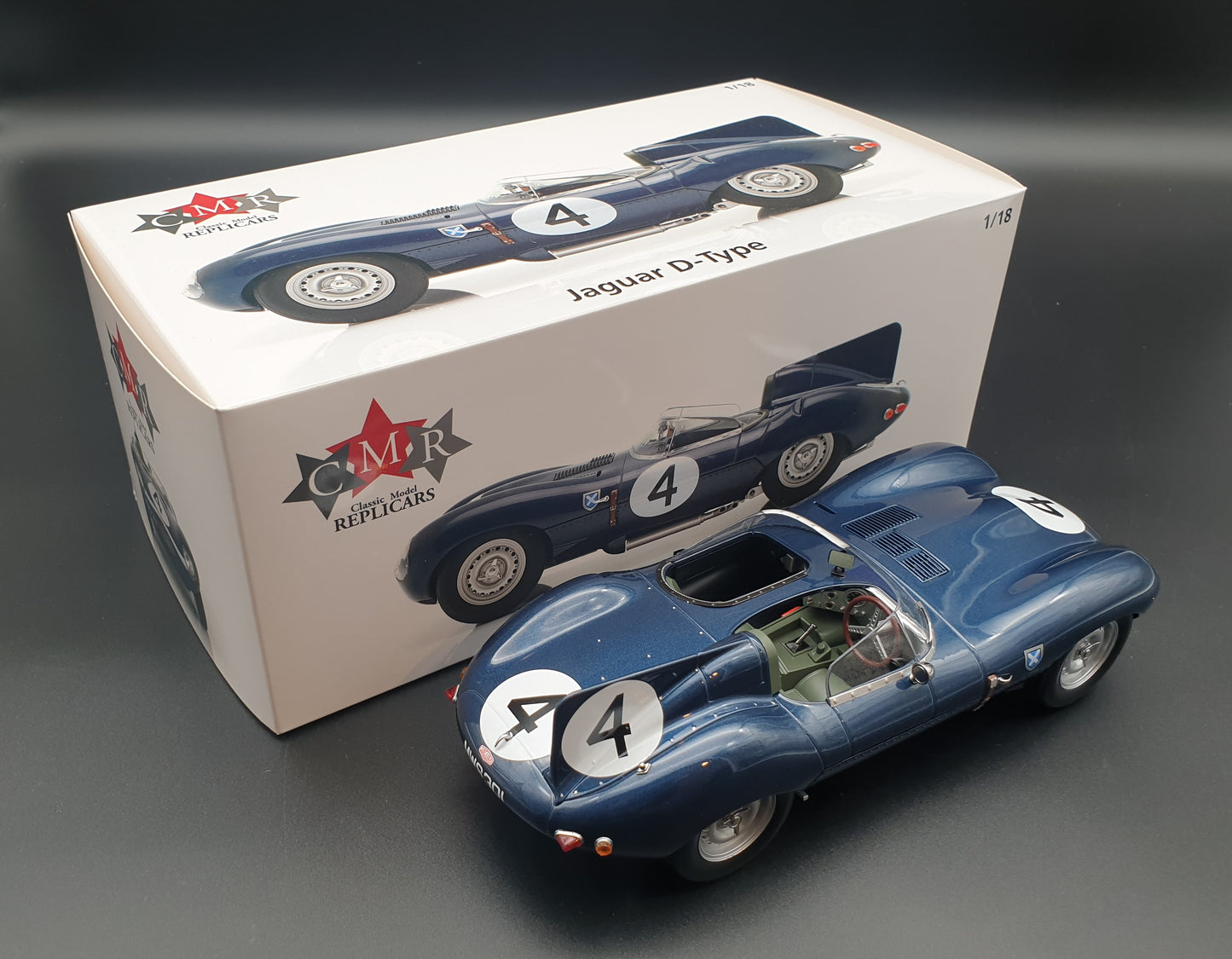 Jaguar D-Type #4 Winner 24h Le Mans 1956 Sanderson/Flockhart 1:18 CMR