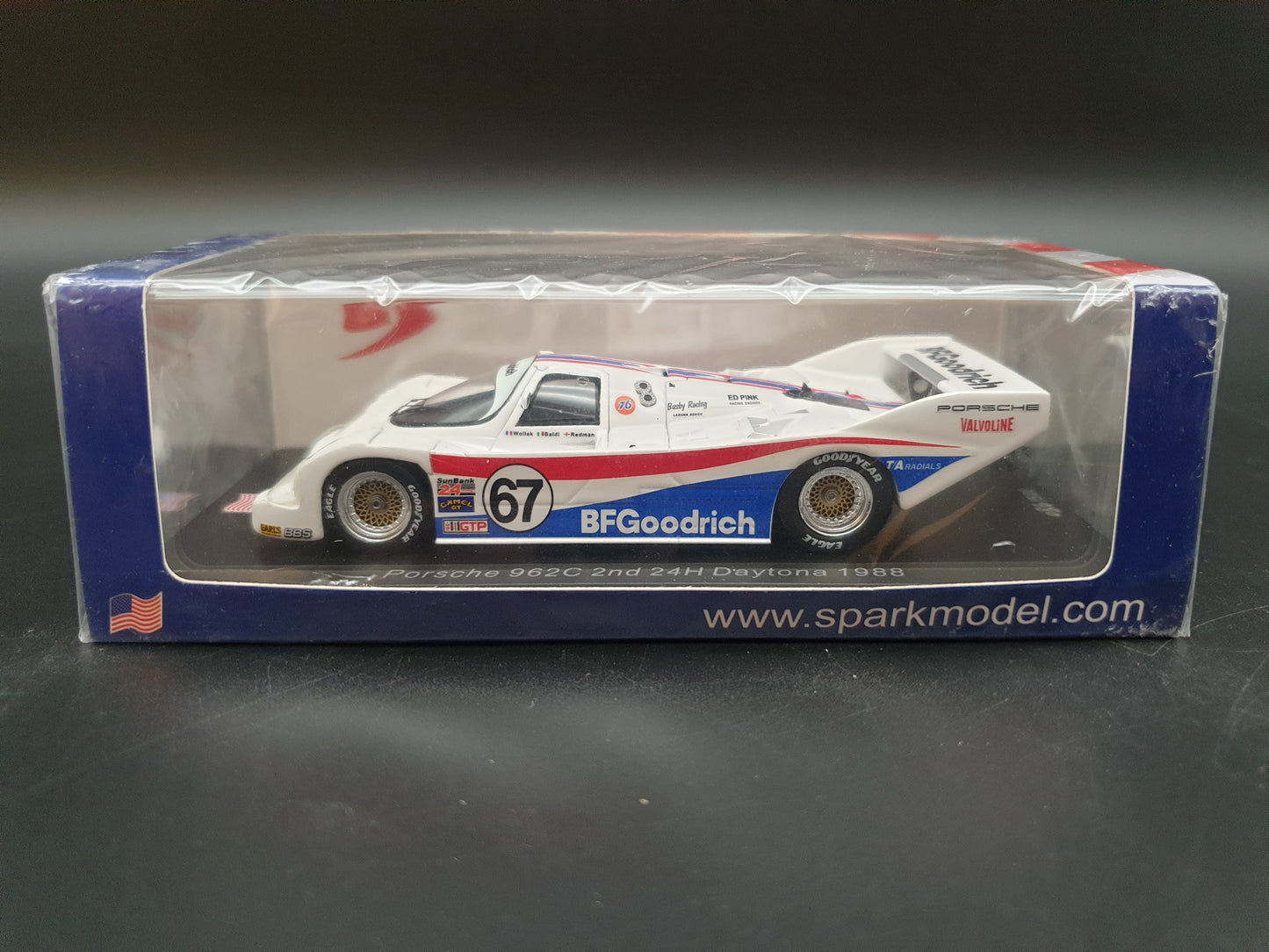 Porsche 962C #67 2nd 24H Daytona 1988 Spark 1:43