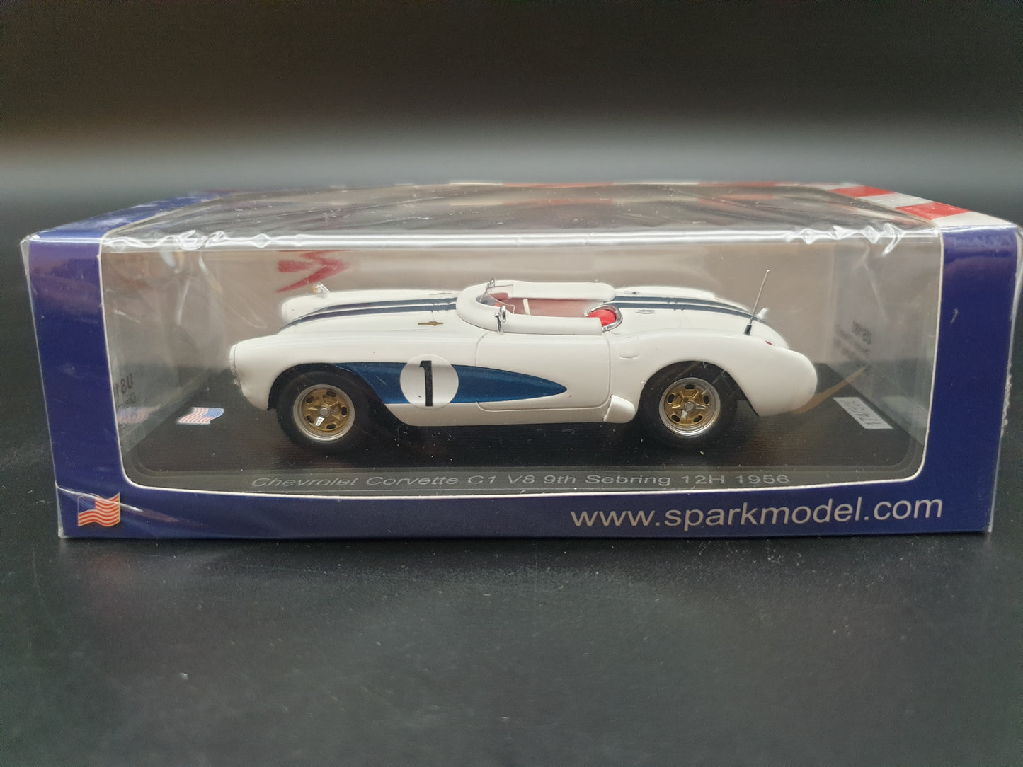 Chevrolet Corvette C1 V8 9th Sebring 12Hrs 1956 Spark 1:43