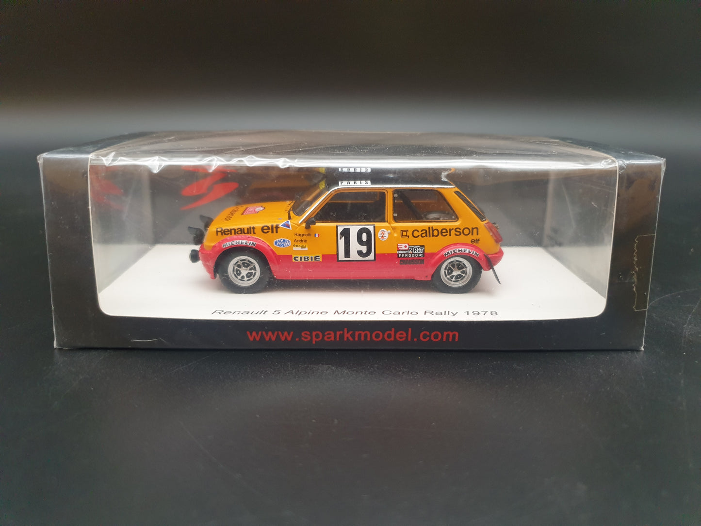 Renault 5 Alpine Gr2 #19 2nd Rally Monte Carlo 1978 Spark 1:43