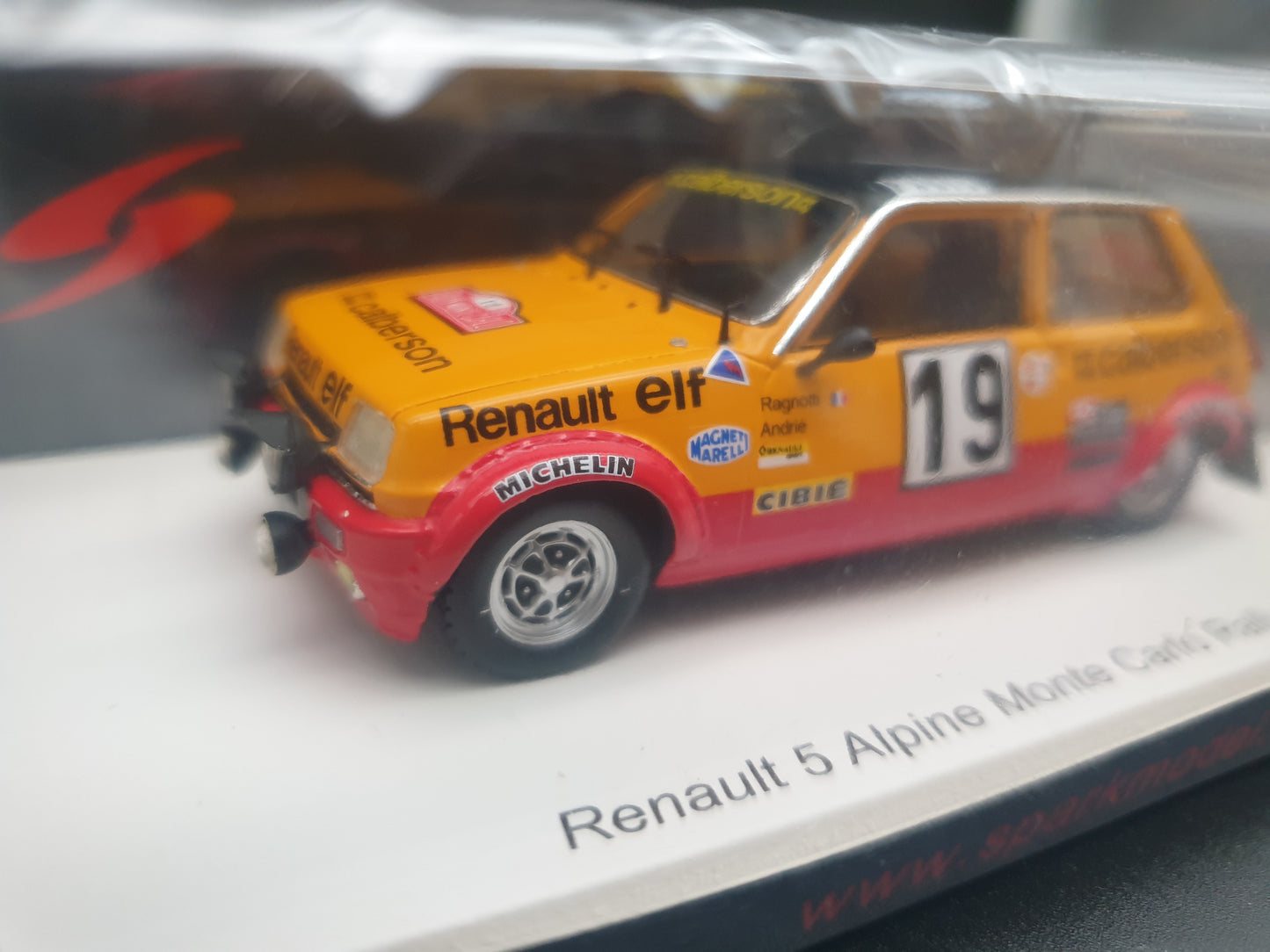 Renault 5 Alpine Gr2 #19 2nd Rally Monte Carlo 1978 Spark 1:43