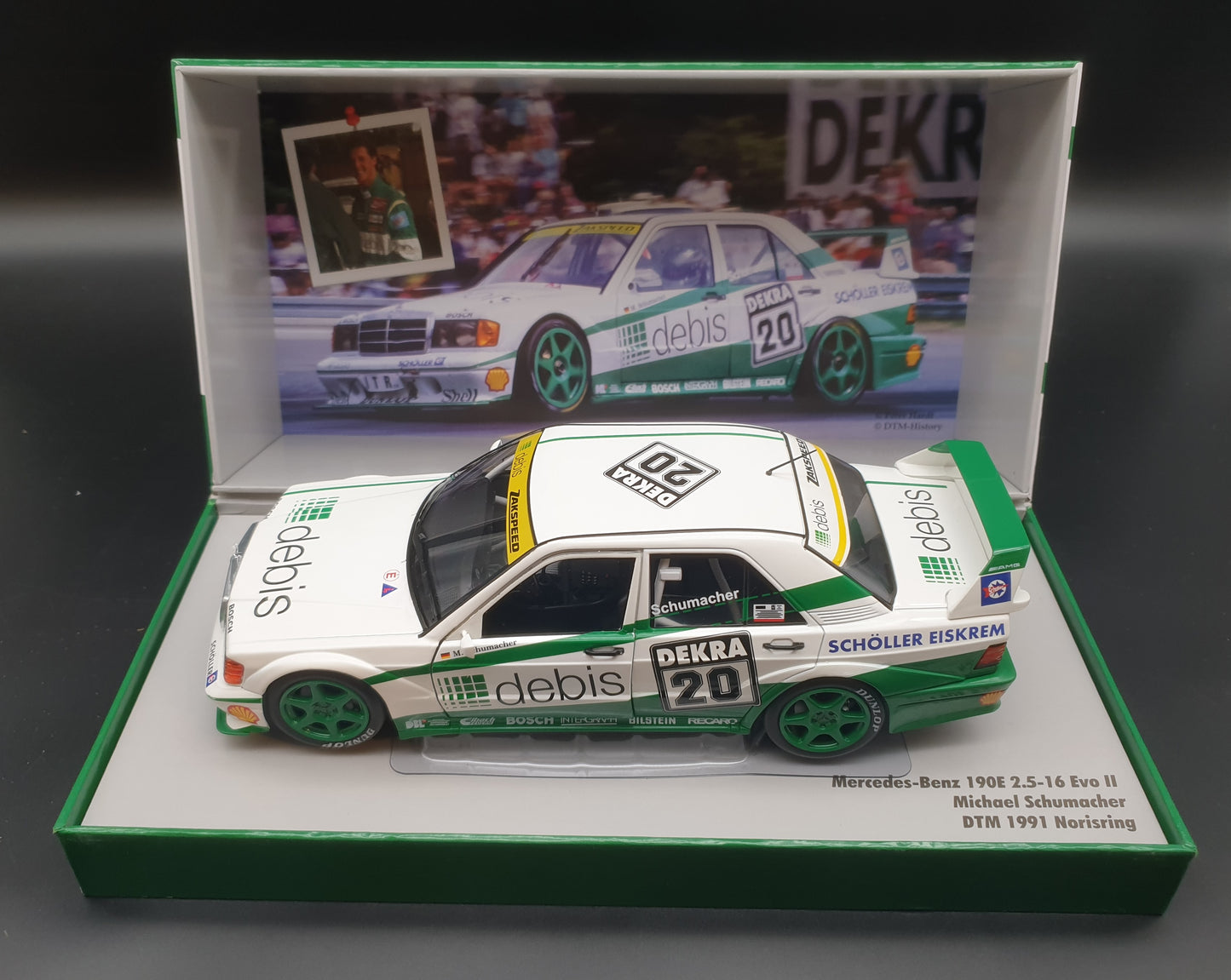 Mercedes-Benz 190E 2.5-16 EVO II DTM 1991 M.Schumacher Werk83 1:18