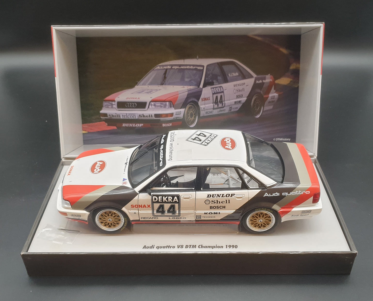 Audi Quattro V8 DTM Champion 1990 H.Stuck Werk83 1:18