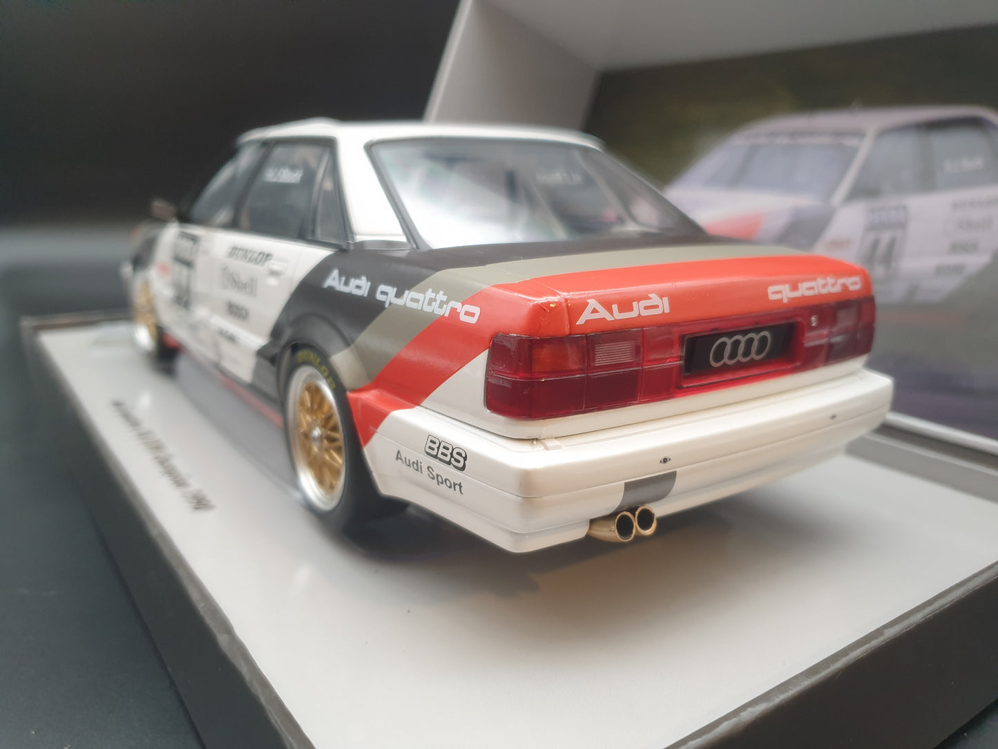 Audi Quattro V8 DTM Champion 1990 H.Stuck Werk83 1:18