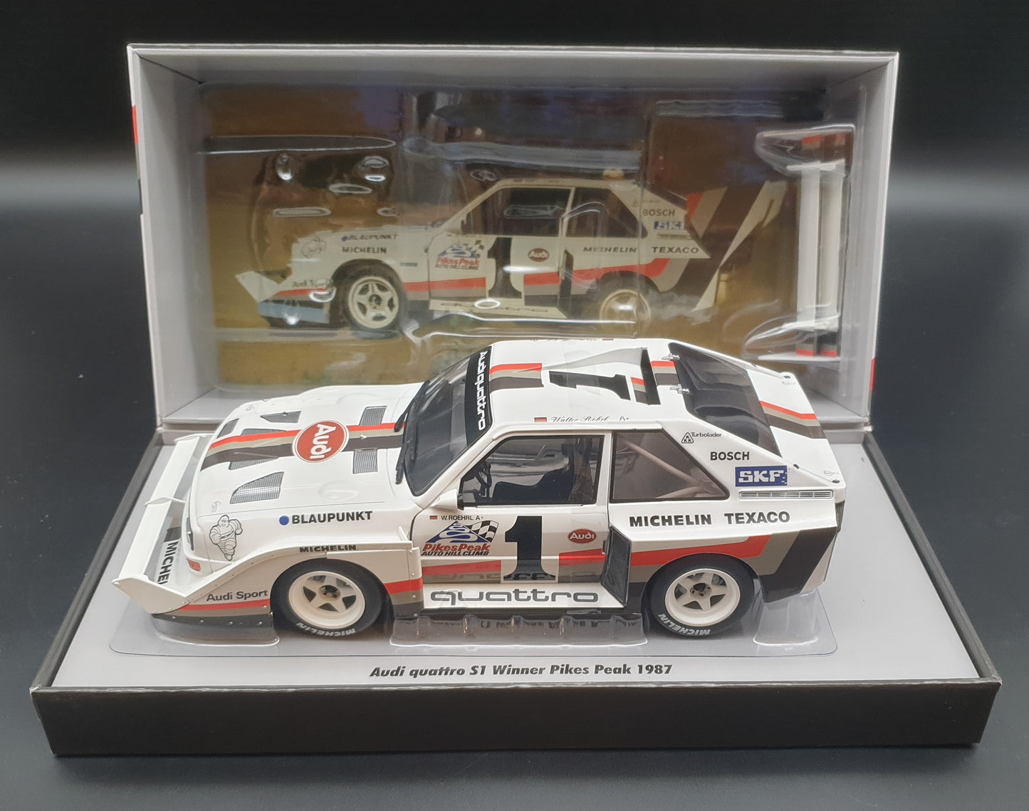 Audi Quattro S1 Winner Pikes Peak Hill Climb 1987 Walter Röhrl Werk83 1:18