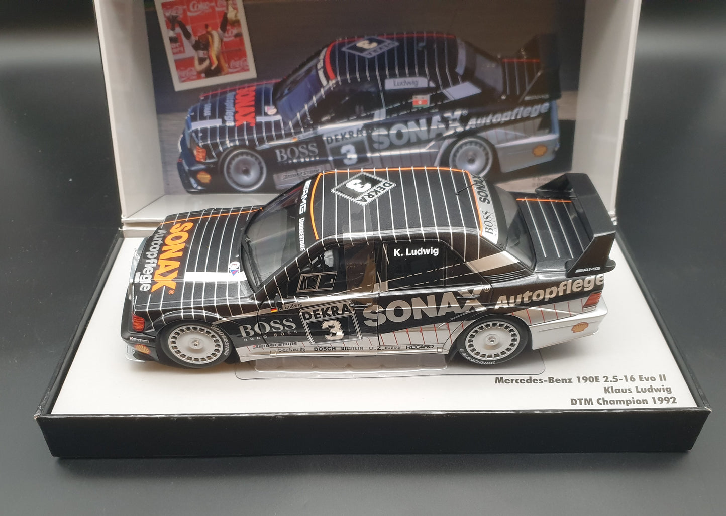 Mercedes-Benz 190E 2.5 16 EVO II DTM Champion 1992 K.Ludwig Werk83 1:18
