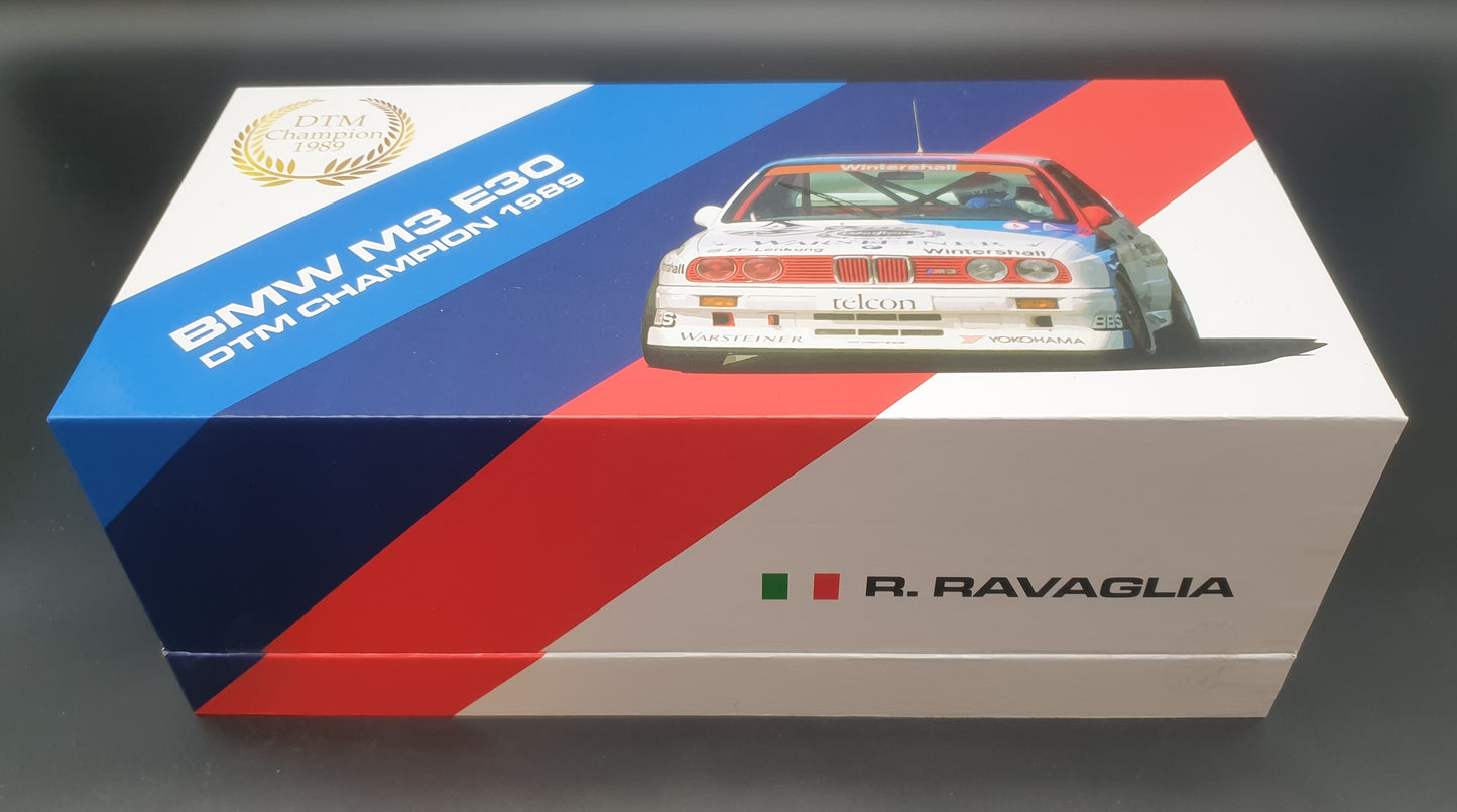 BMW M3 E30 DTM Champion 1989 R.Ravaglia Werk83 1:18