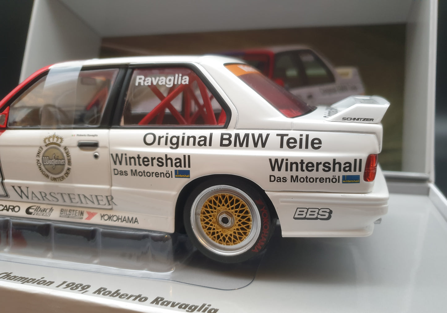BMW M3 E30 DTM Champion 1989 R.Ravaglia Werk83 1:18
