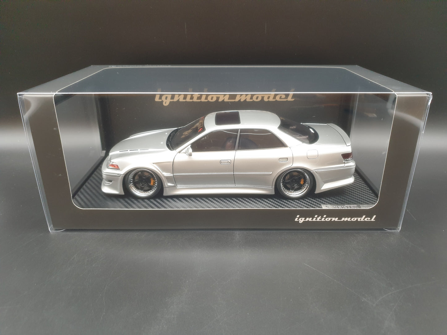 IG3578 Toyota Chaser VERTEX JZX100 MARK-II Silver Ignition Model 1:18