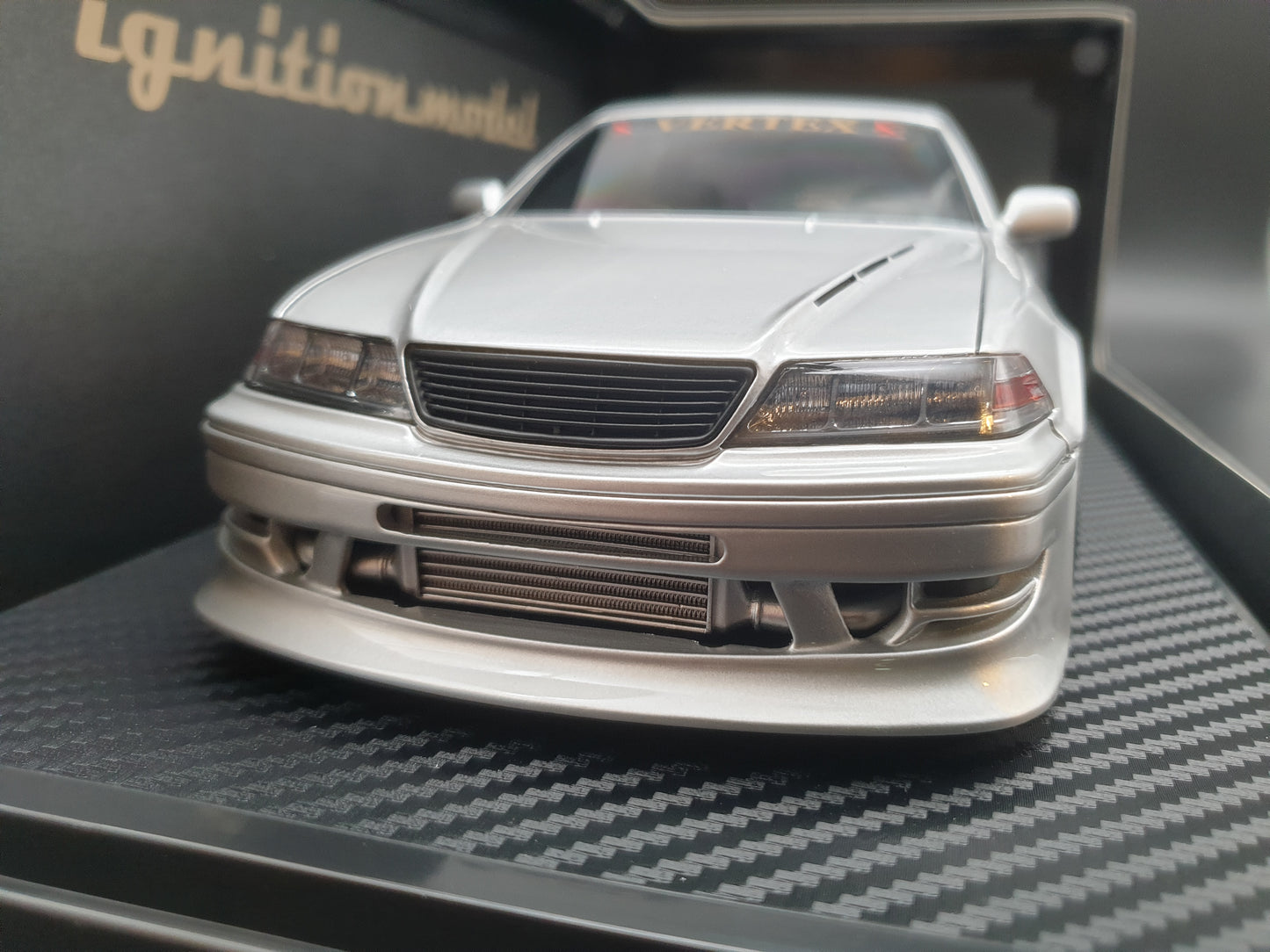 IG3578 Toyota Chaser VERTEX JZX100 MARK-II Silver Ignition Model 1:18