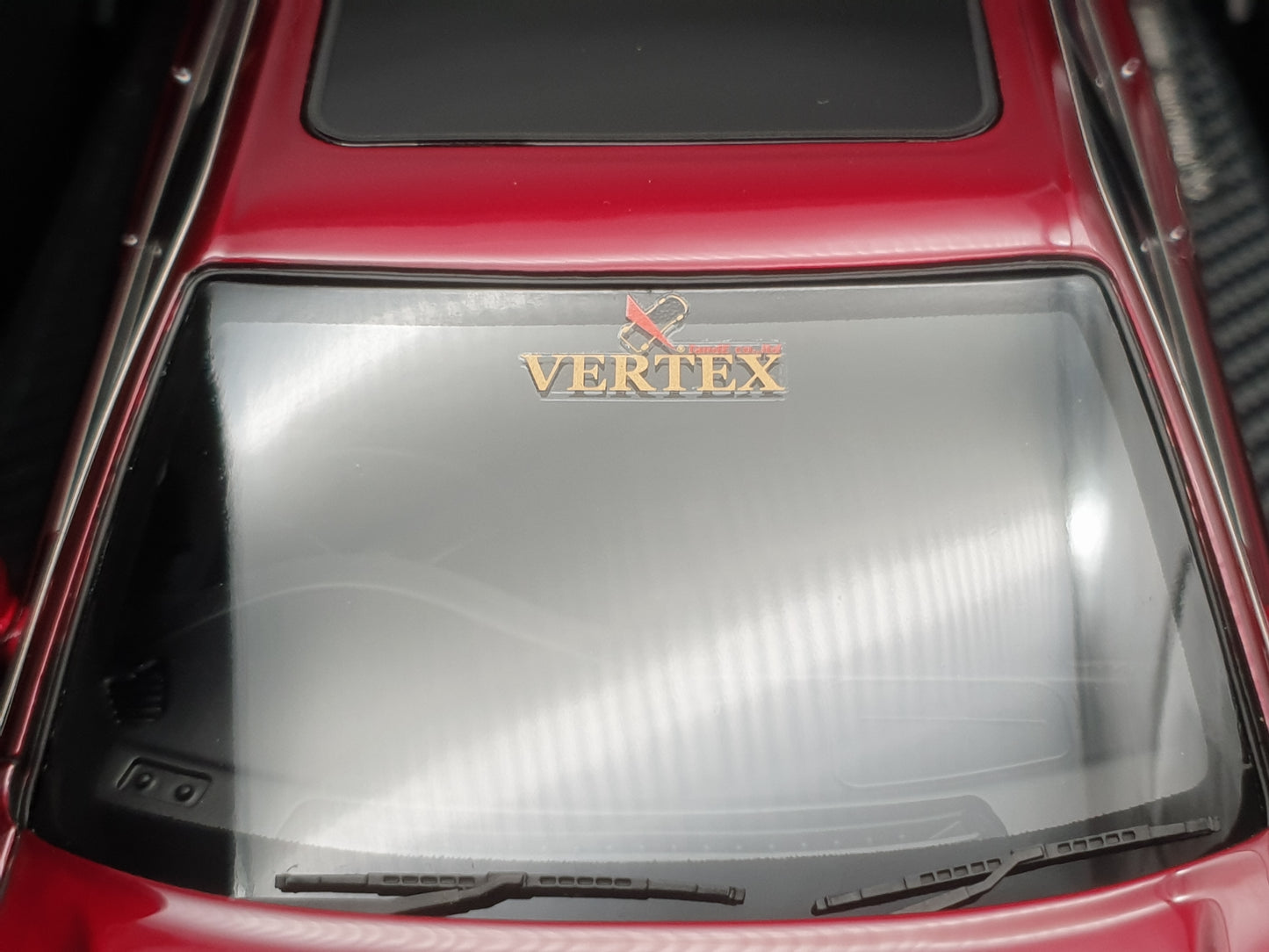 IG3577 Toyota Chaser VERTEX JZX100 MARK-II Red Metallic Ignition Model 1:18