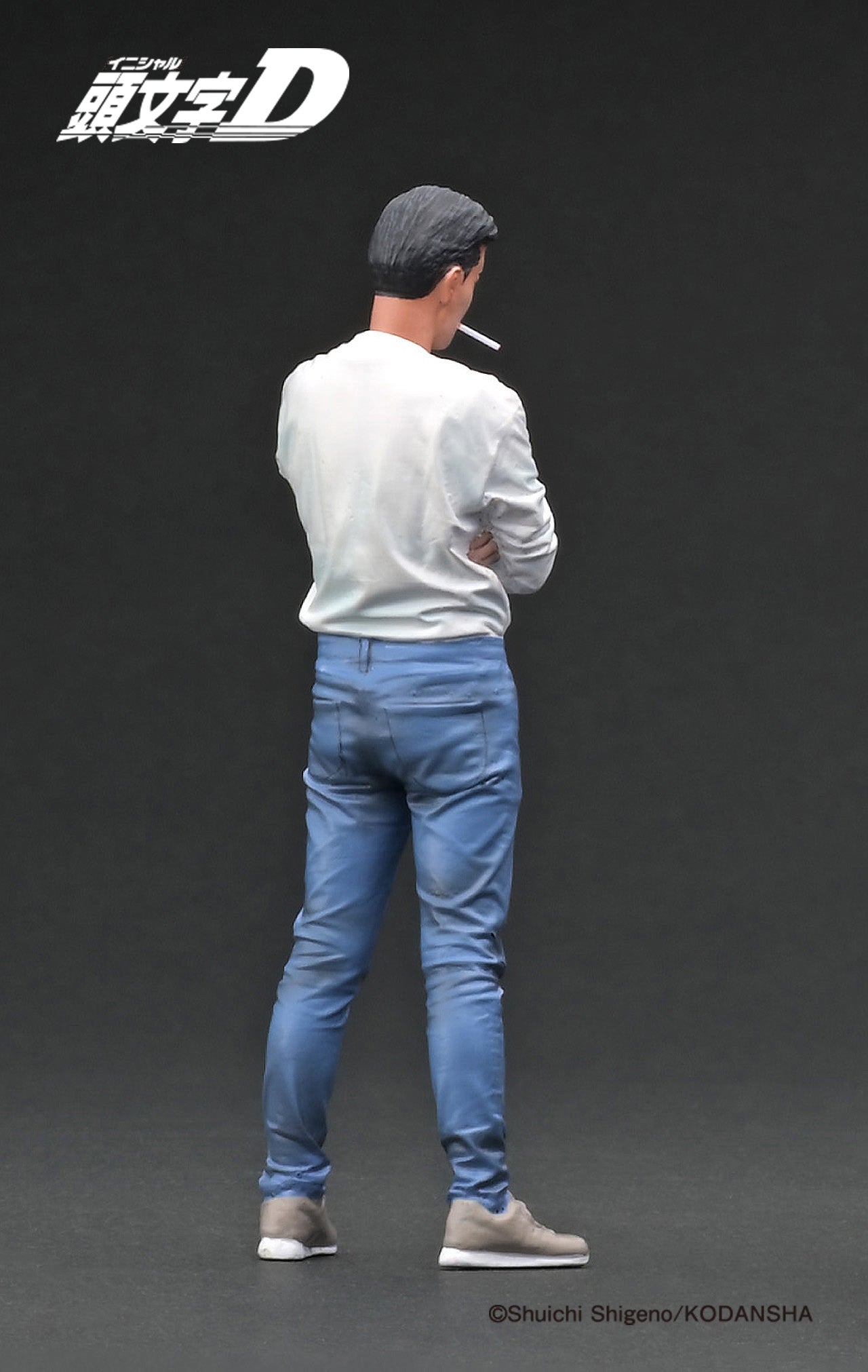 INITIAL D Subaru Impreza WRX Type R STi Version V (GC8) Blue with Bunta Fujiwara Ignition Model 1:18