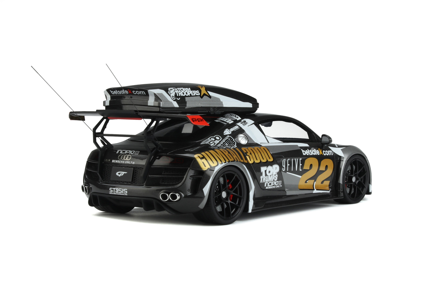 Audi R8 Body kit Gumball 3000 2012 Jon Olsson GT Spirit 1:18