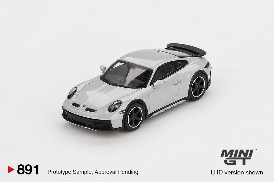 Porsche 911 Dakar Ice Gray Metallic Mini GT 1:64