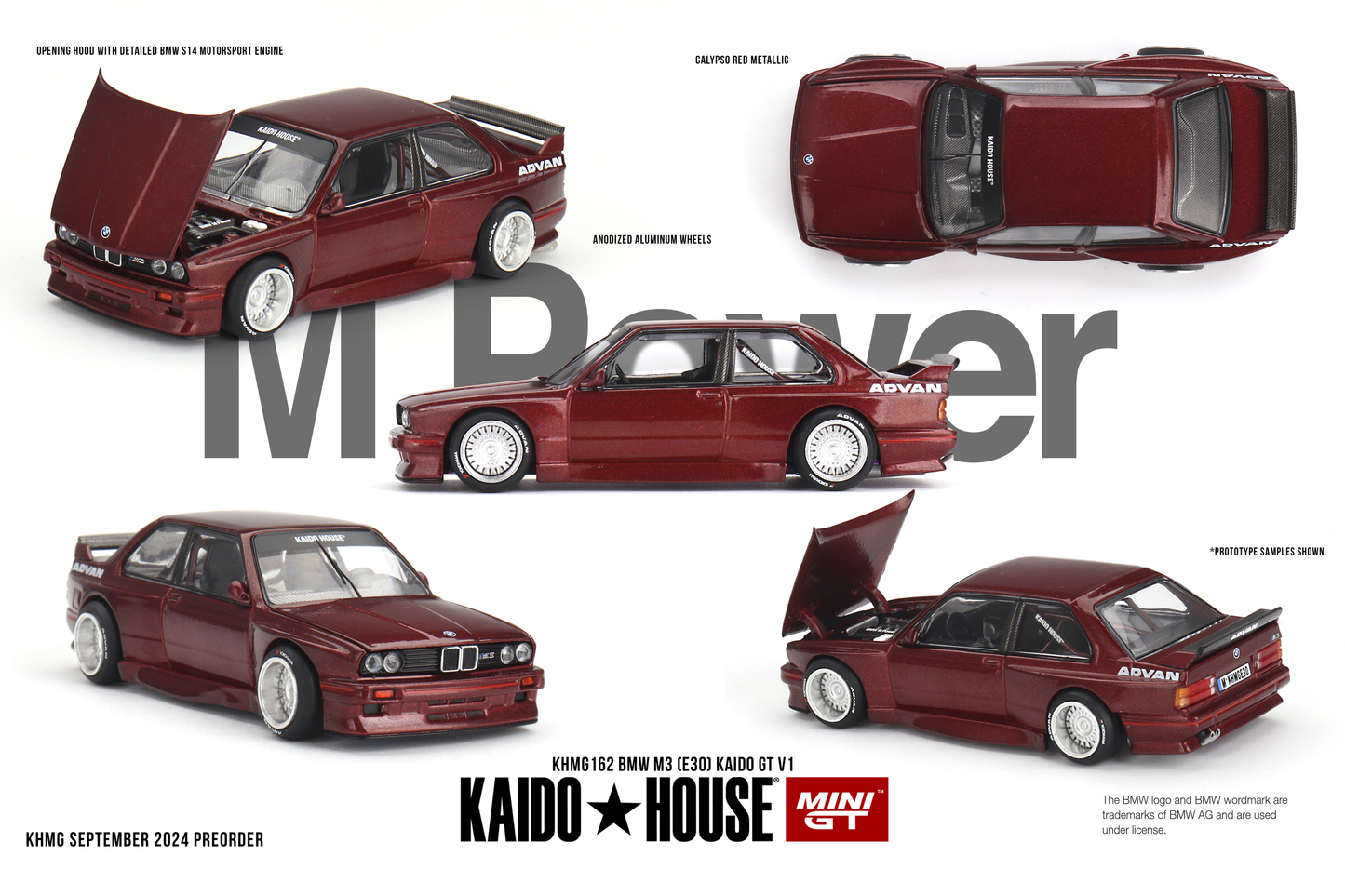 BMW M3 E30 GT V1 KAIDO HOUSE Mini GT 1:64