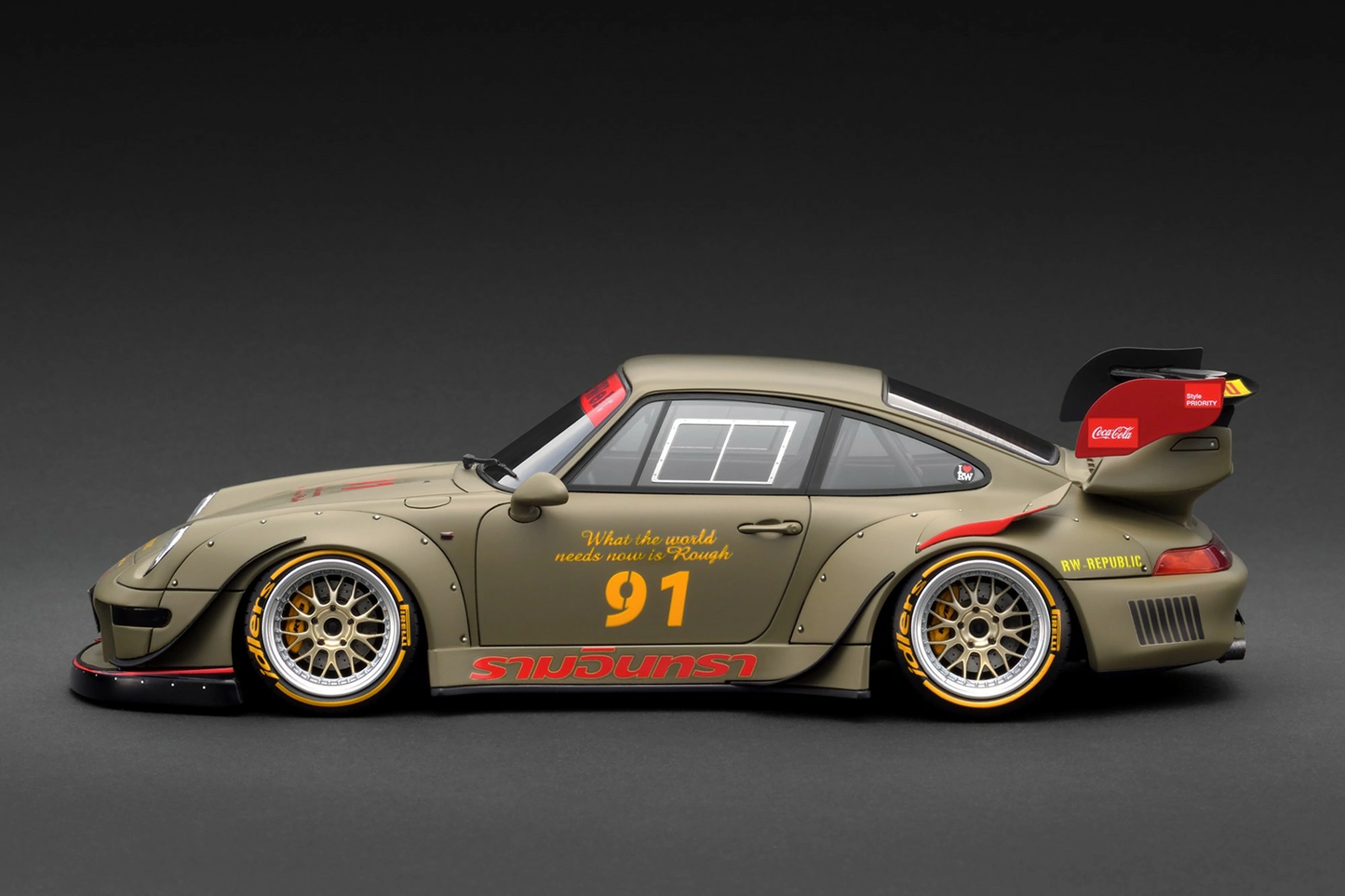 Porsche RWB 964 in miniatura - Scala 1:18 - Colore nero