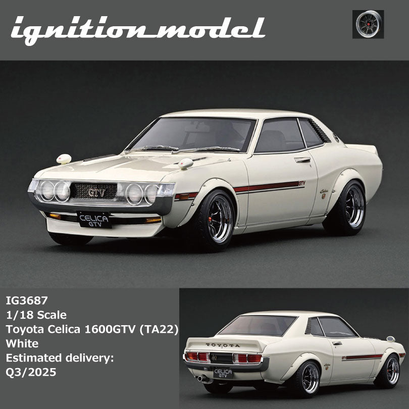 Miniatur-Toyota Celica 1600GTV (TA22) – Maßstab 1:18 – Hellmetallic-Blau
