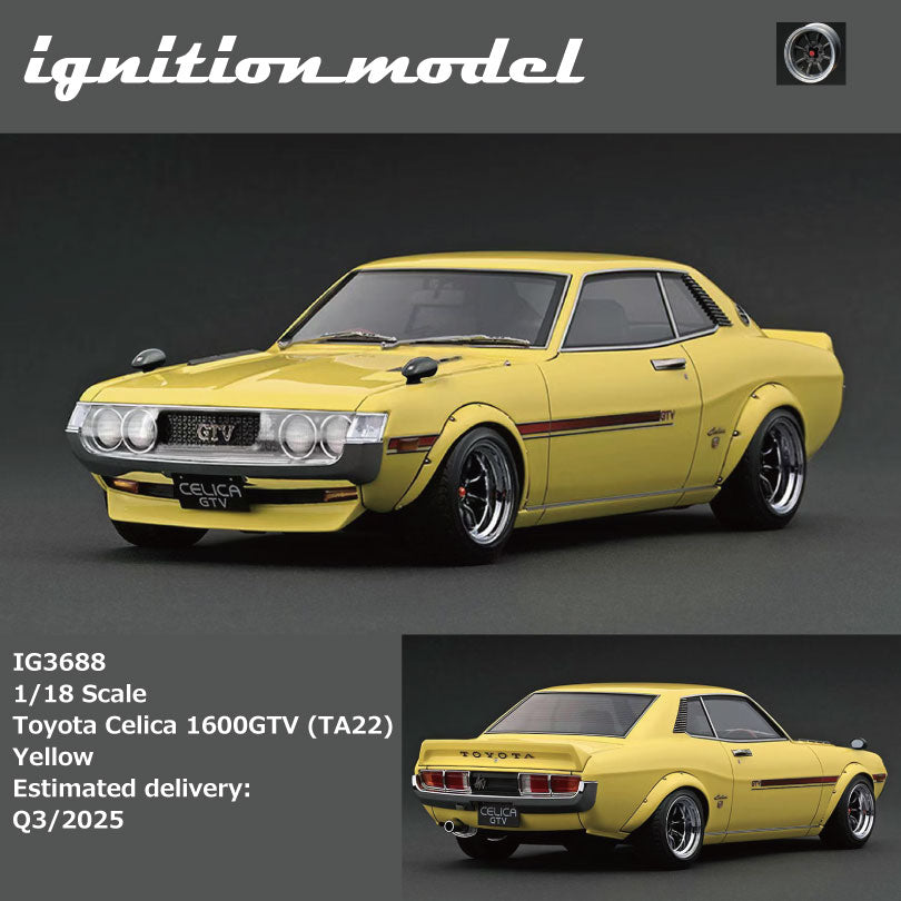 Miniature Toyota Celica 1600GTV (TA22) - Scale 1:18 - Light Metallic Blue