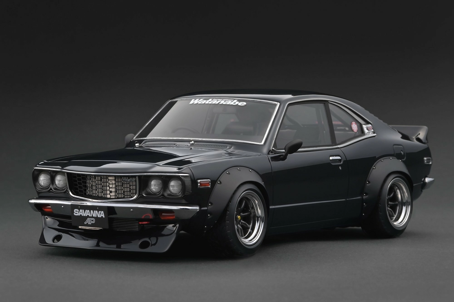 Mazda Savanna (S124A) Semi Works Black Ignition Model 1:18