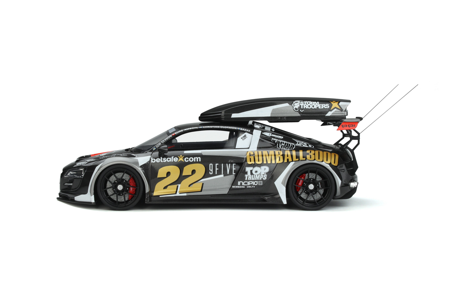 Audi R8 Body kit Gumball 3000 2012 Jon Olsson GT Spirit 1:18