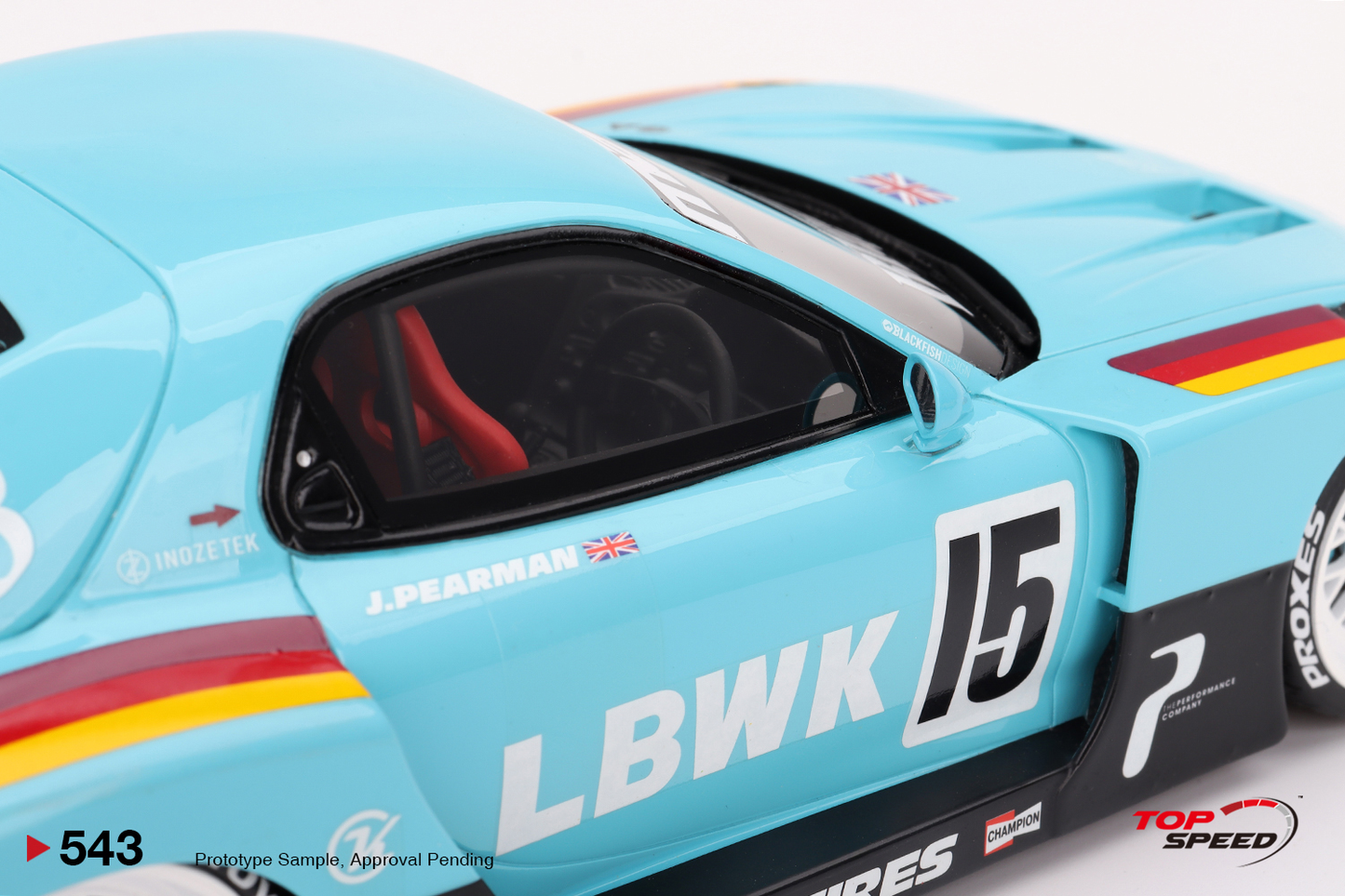 MAZDA RX-7 LB-Super Silhouette Liberty Walk Europe Blue Top Speed 1:18