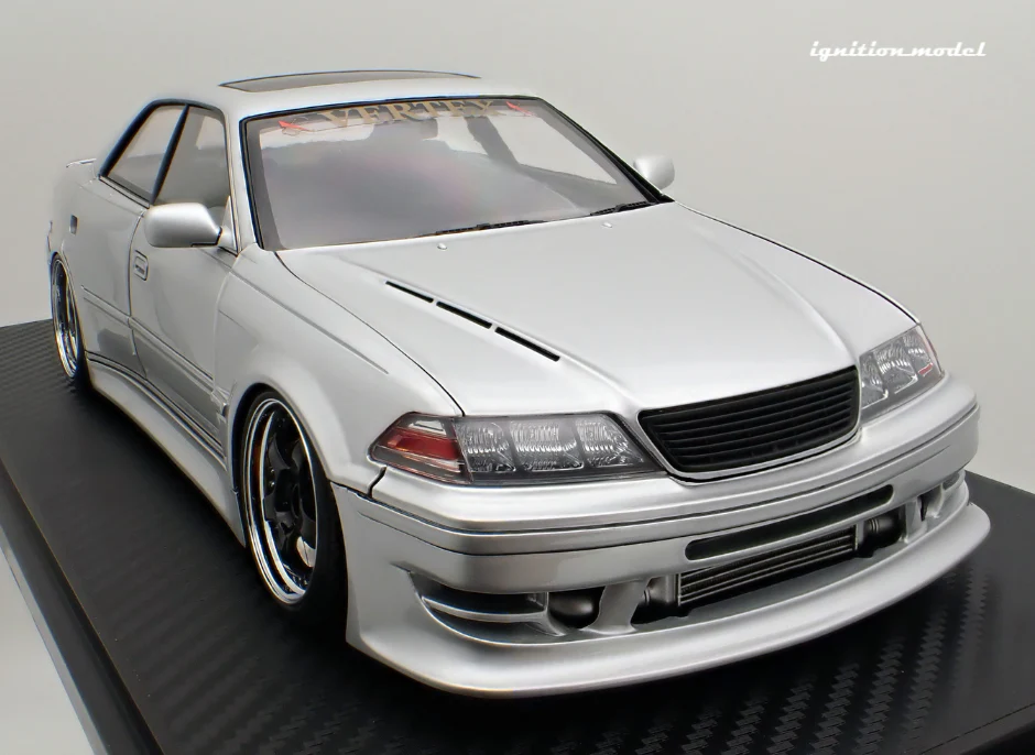 IG3578 Toyota Chaser VERTEX JZX100 MARK-II Silver Ignition Model 1:18