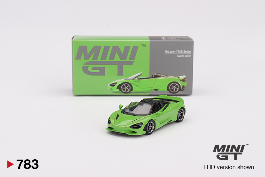 McLaren 750S Spider Mantis Green Mini GT 1:64