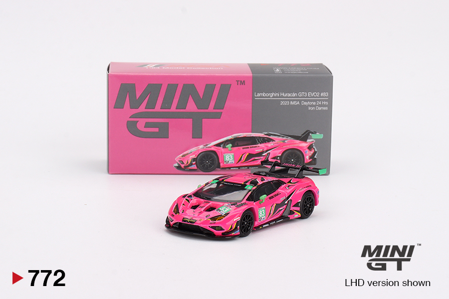 Lamborghini Huracan GT3 EVO2 Iron Dames #83 2023 24Hrs de Daytona Mini GT 1:64