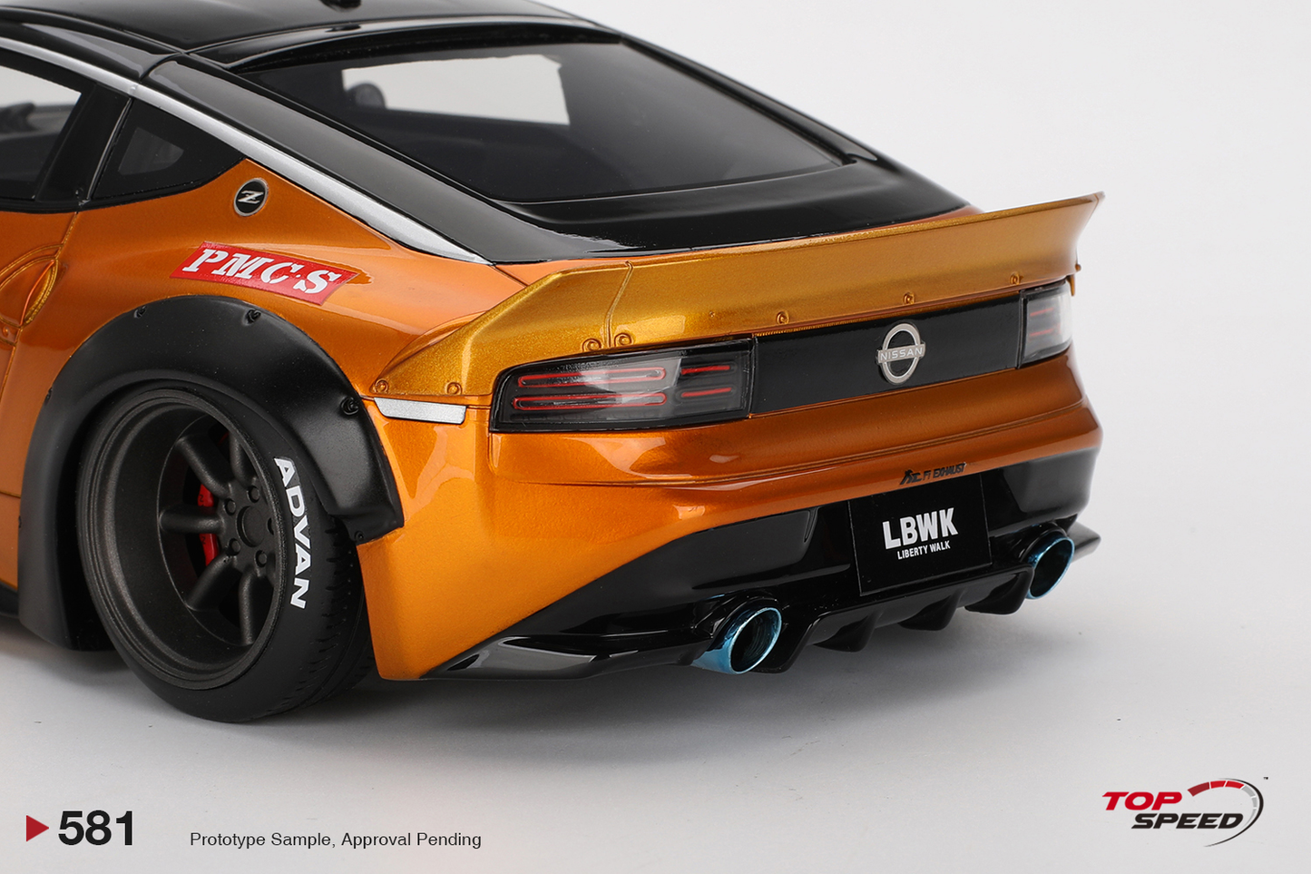 Nissan 400Z (RZ34) Pandem Orange Gold Top Speed 1:18