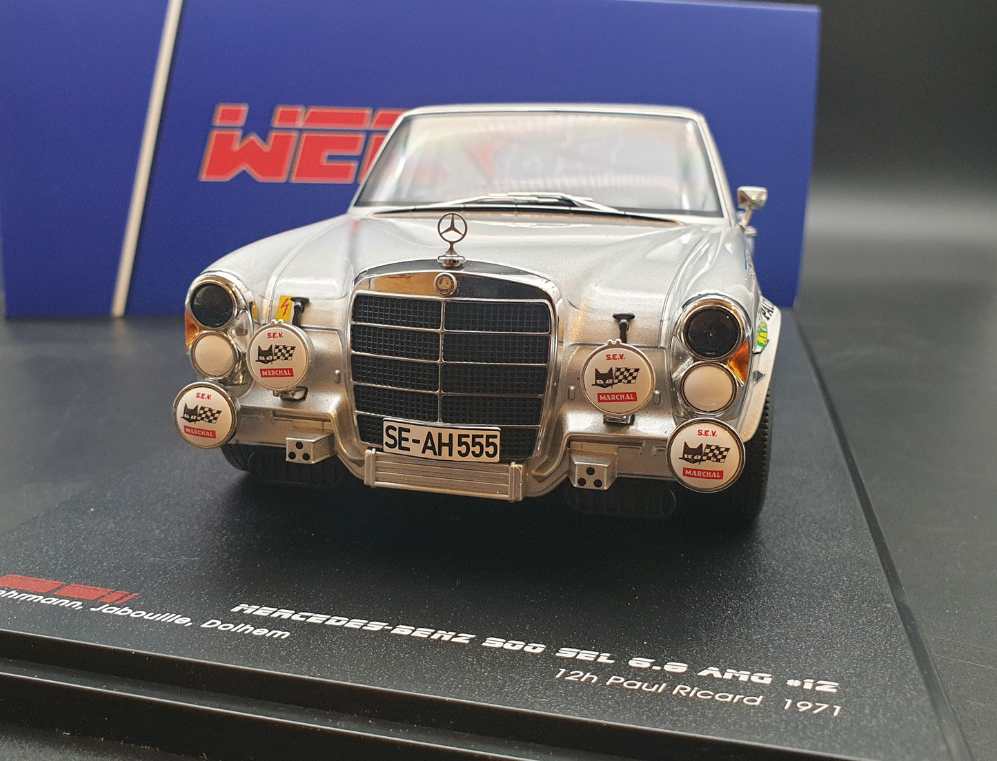 Mercedes-Benz AMG 300 SEL 6.8 12Hrs du Paul Ricard 1971 Werk83 1:18