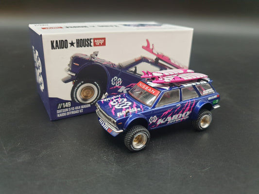 Datsun 510 4x4 Wagon Offroad V2 KAIDO HOUSE Mini GT 1:64