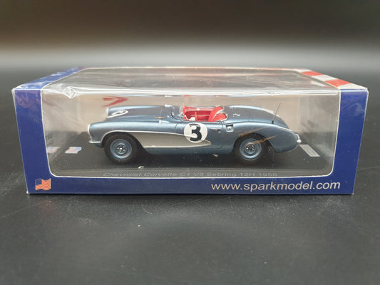Chevrolet Corvette C1 V8 Sebring 12Hrs 1956 Spark 1:43