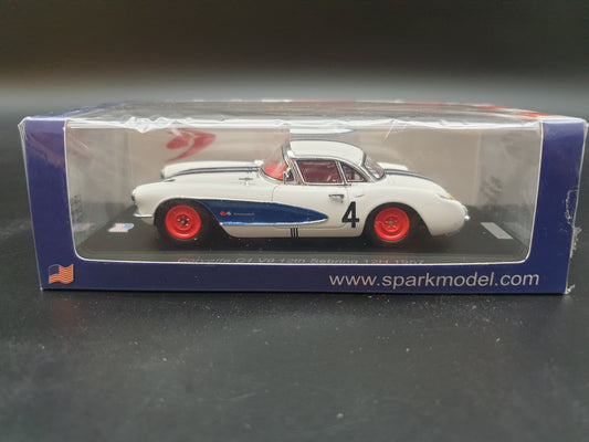 Chevrolet Corvette C1 V8 12th Sebring 12Hrs 1957 Spark 1:43