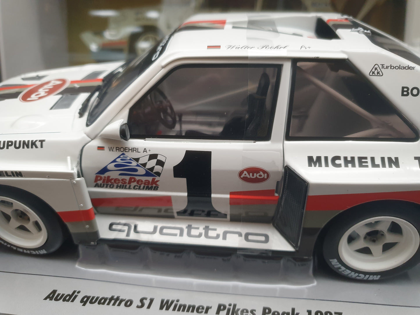 Audi Quattro S1 Winner Pikes Peak Hill Climb 1987 Walter Röhrl Werk83 1:18
