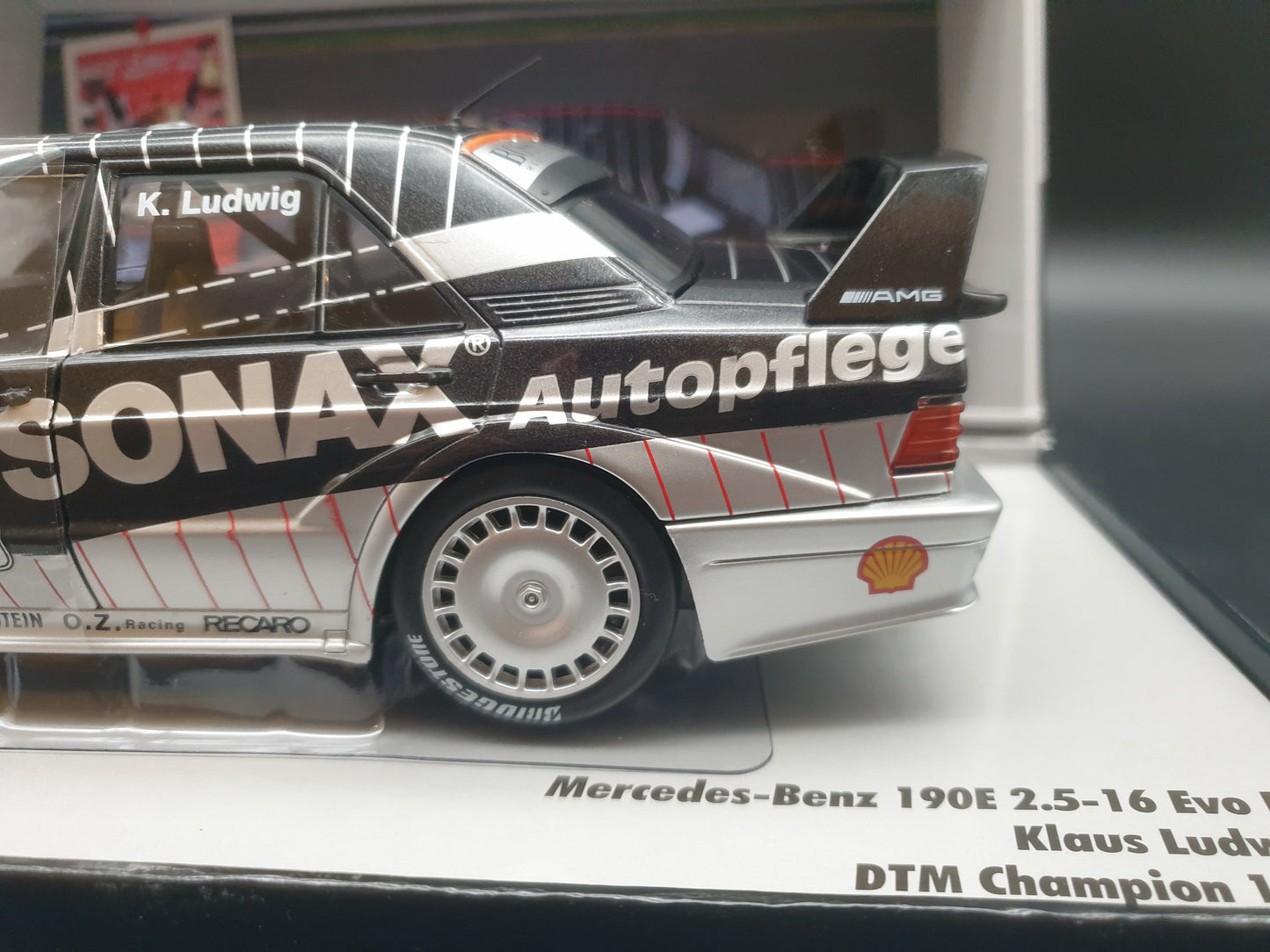 Mercedes-Benz 190E 2.5 16 EVO II DTM Champion 1992 K.Ludwig Werk83 1:18