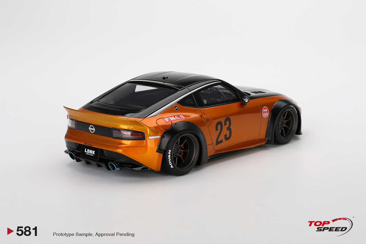 Nissan 400Z (RZ34) Pandem Orange Gold Top Speed 1:18