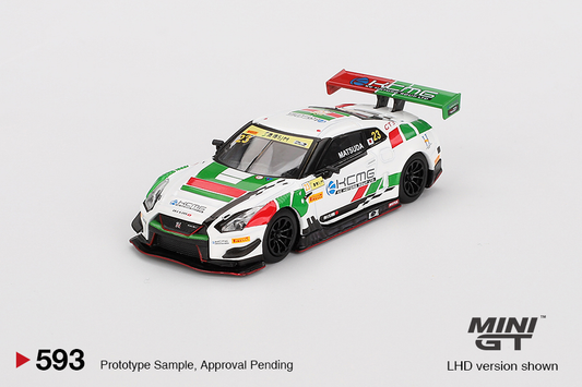 Nissan GT-R NISMO GT3 #23 KCMG 2018 FIA GT World Cup Macau Mini GT 1:64