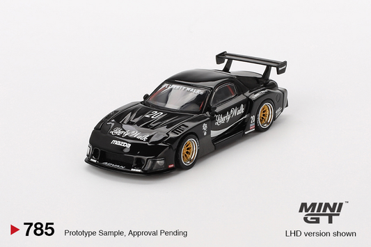 MAZDA RX-7 LB-Super Silhouette Liberty Walk Black Mini GT 1:64