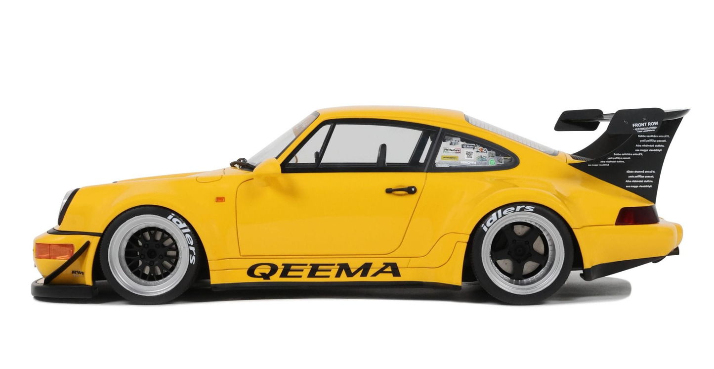PORSCHE 911 (964) RWB Qeema 2024 Yellow  GT Spirit 1:18