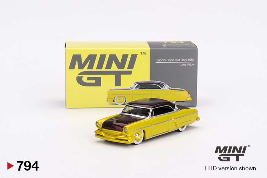 Lincoln Capri Hot Rod 1954 Lime Gold Mini GT 1:64