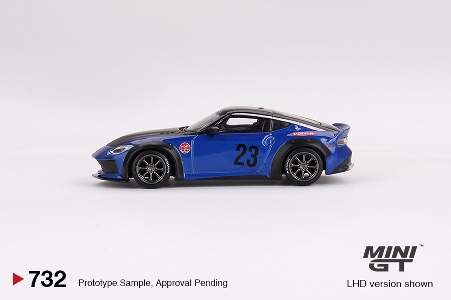 Nissan Z LB NATION WORKS Seiran Blue Mini GT 1:64