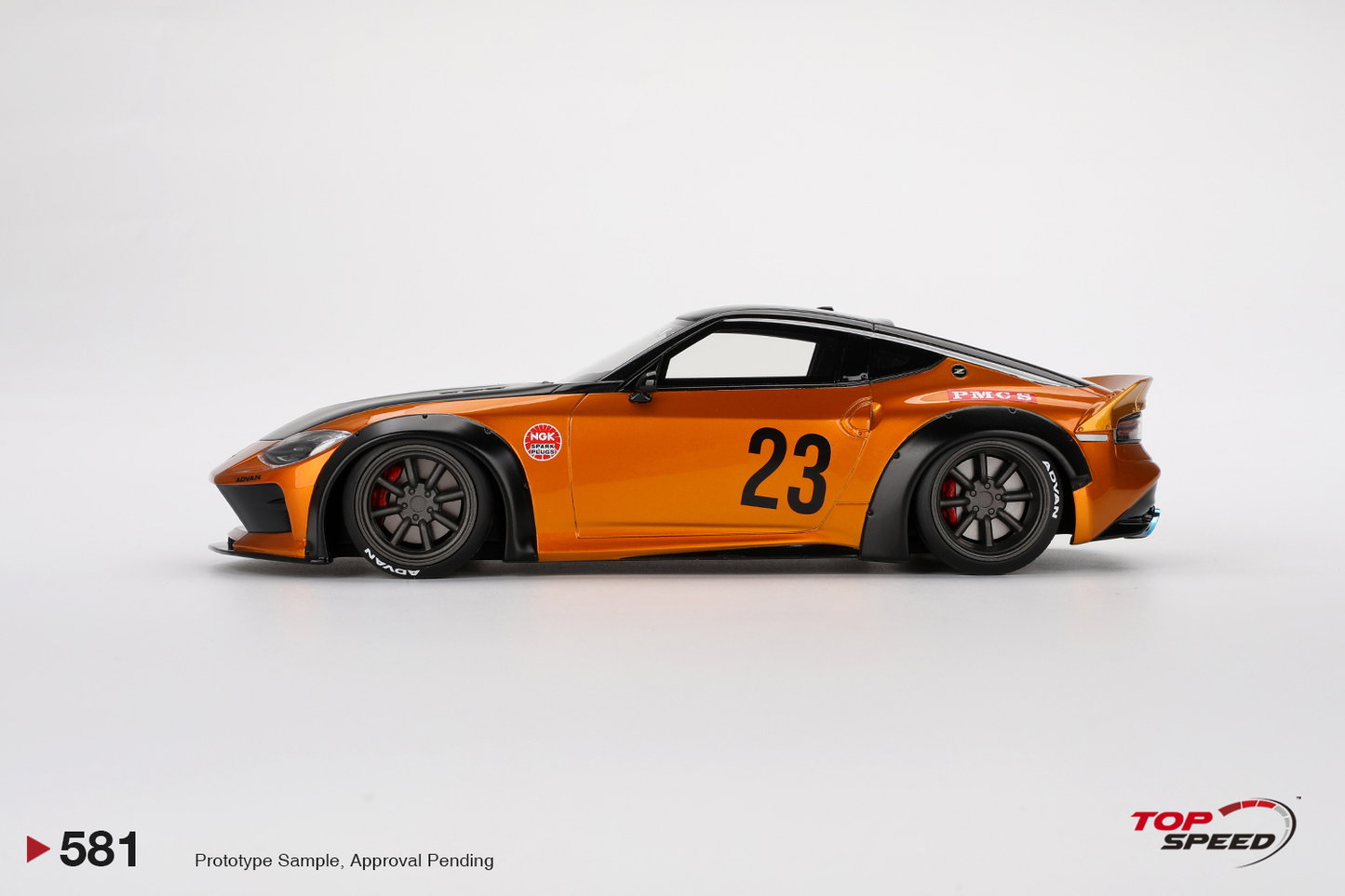 Nissan 400Z (RZ34) Pandem Orange Gold Top Speed 1:18