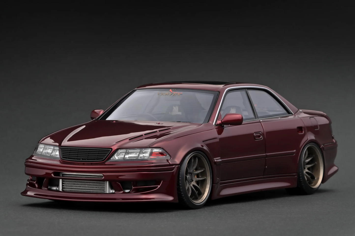 IG3577 Toyota Chaser VERTEX JZX100 MARK-II Red Metallic Ignition Model 1:18