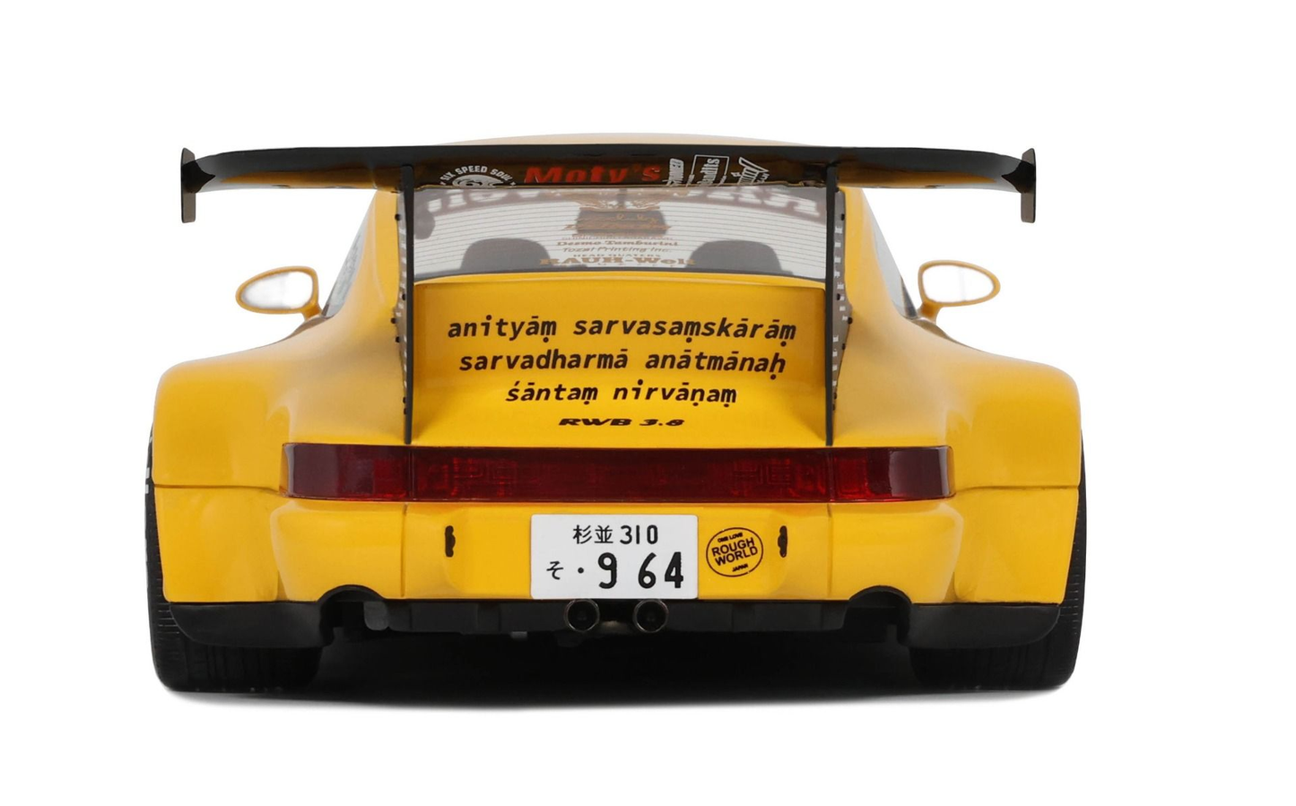 PORSCHE 911 (964) RWB Qeema 2024 Yellow  GT Spirit 1:18