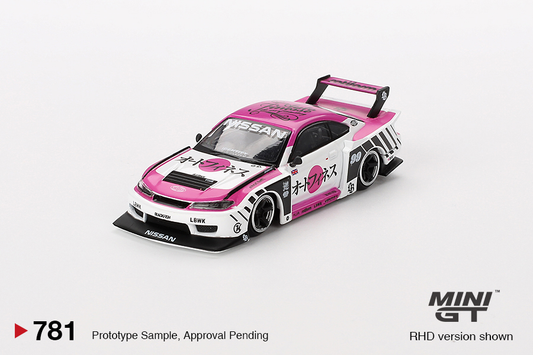 LB-Super Silhouette Nissan Slivia S15 LBWK Auto Finesse SEMA 2023 Mini GT 1:64