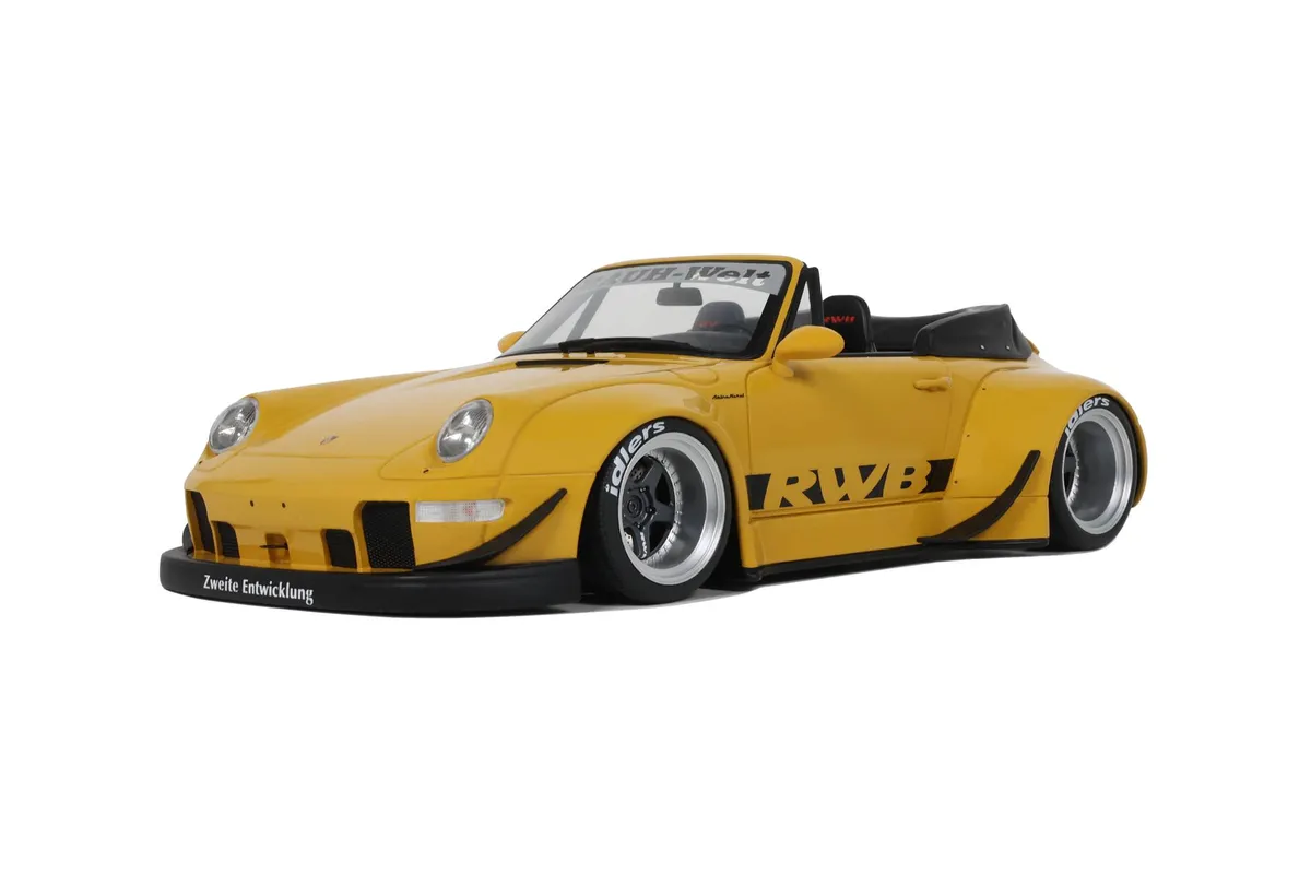 PORSCHE 911 (993) RWB Nohra 2023 Yellow  GT Spirit 1:18