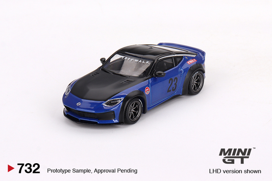 Nissan Z LB NATION WORKS Seiran Blue Mini GT 1:64