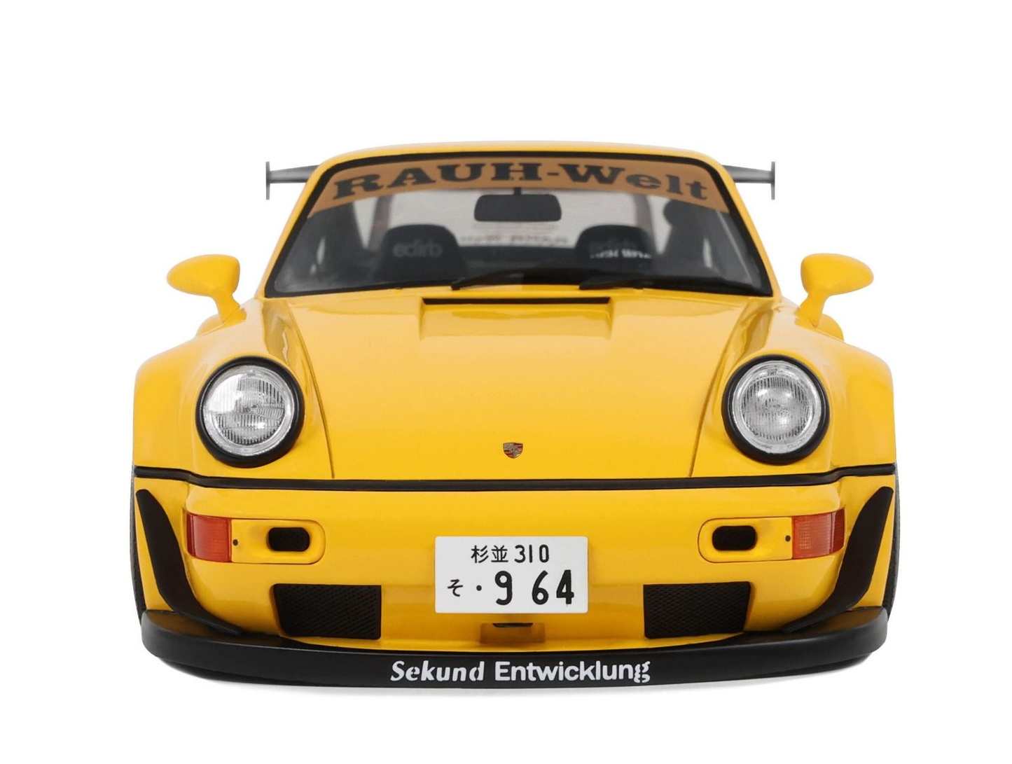 PORSCHE 911 (964) RWB Qeema 2024 Yellow  GT Spirit 1:18