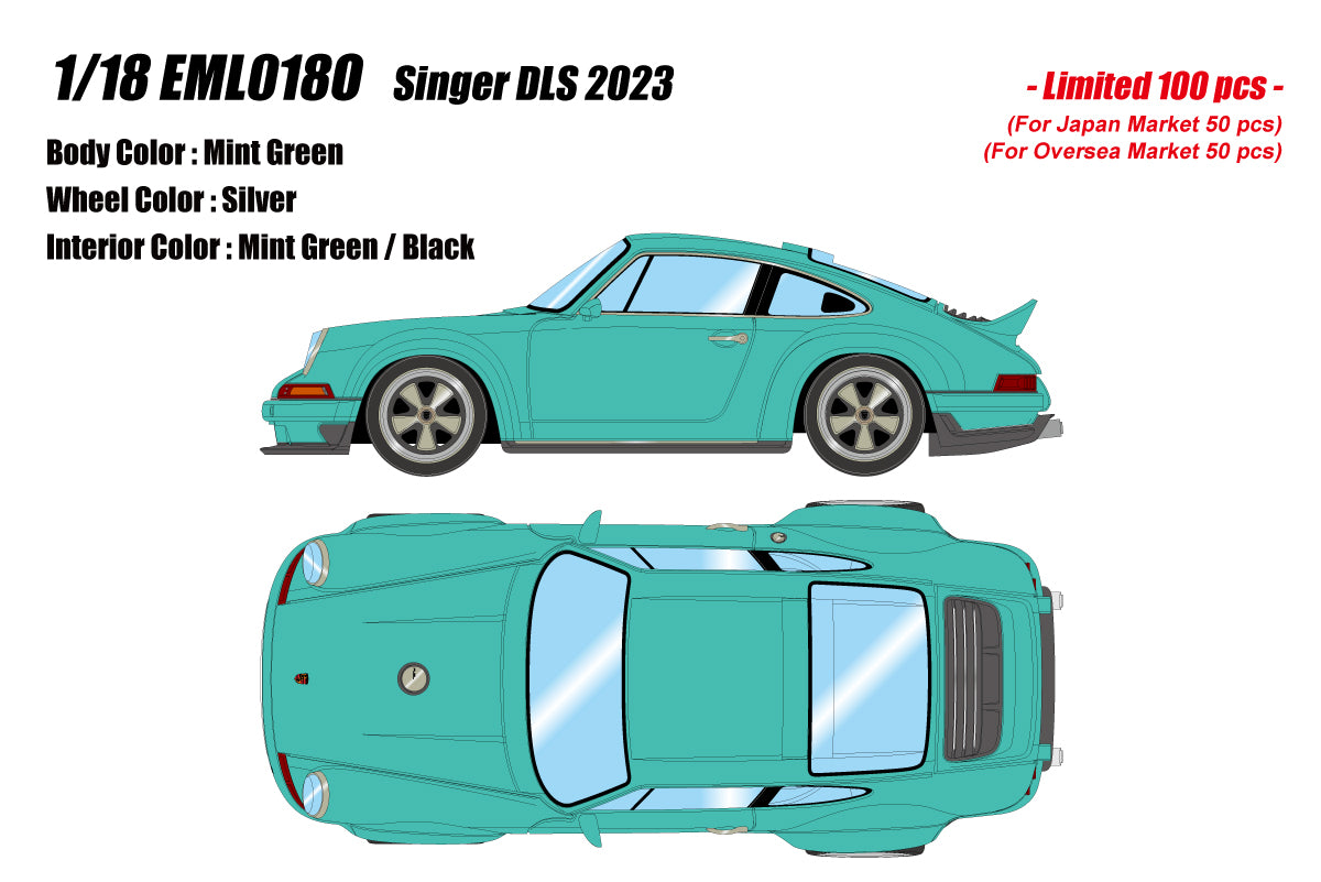 Miniature Porsche 911 Carrera - Singer DLS 2023 - Scale 1:18